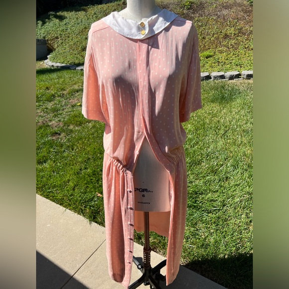 *RARE* Vintage Chanel Boutique Pink Polka-Dot Dress - Picture 8 of 13